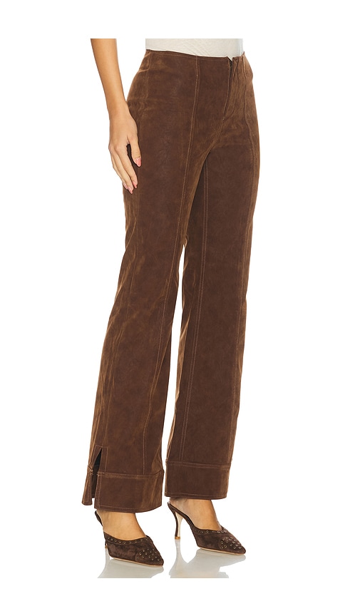 Free People X We The Free Glow Up Pant Suede In Brown
