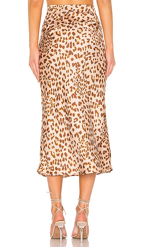 free people normani leopard skirt