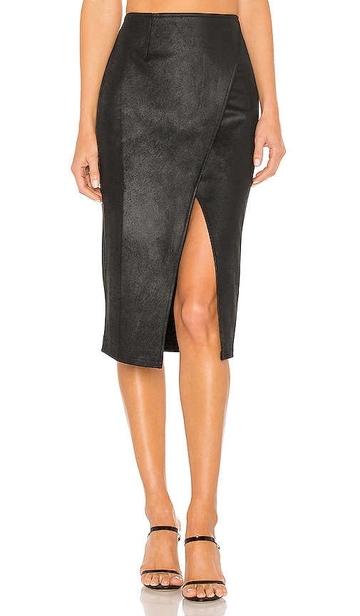 Whitney faux-leather shop pencil skirt