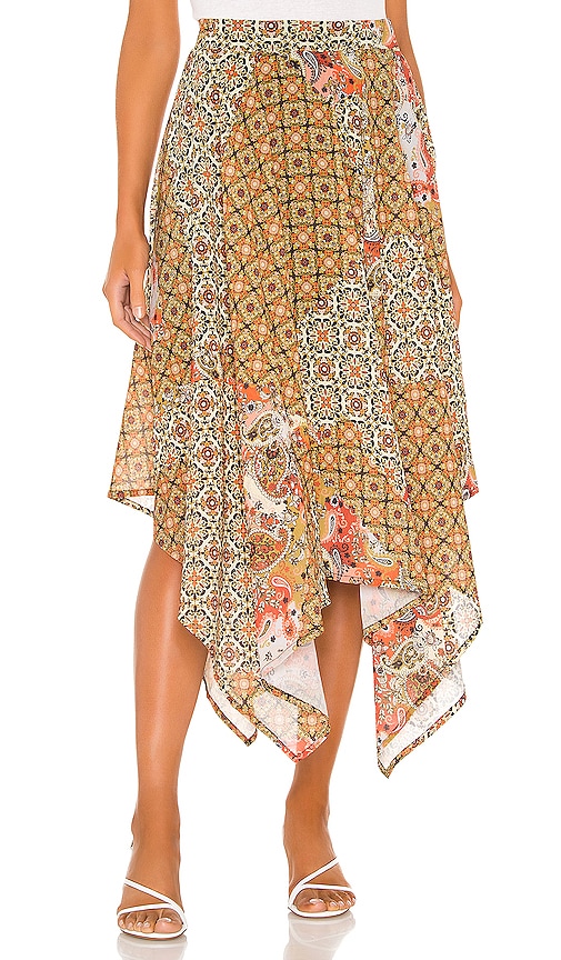 Free People Stay Awhile Maxi Skirt in Multi
