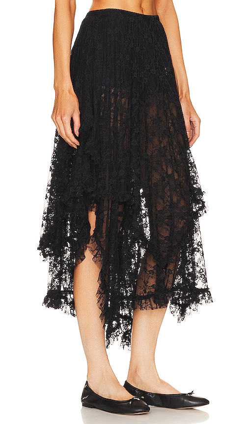 Shop Free People X Intimately Fp French Courtship Skirt In Black