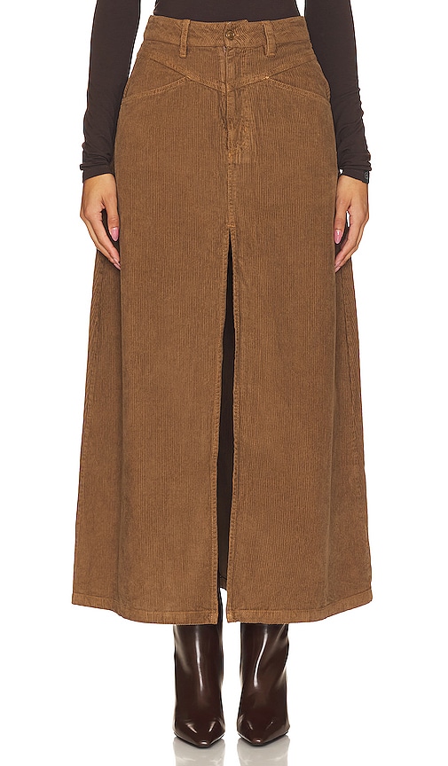 FREE PEOPLE COME AS YOU ARE CORD MAXI SKIRT