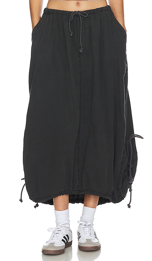 Free People Picture Perfect Parachute Skirt In Black 2