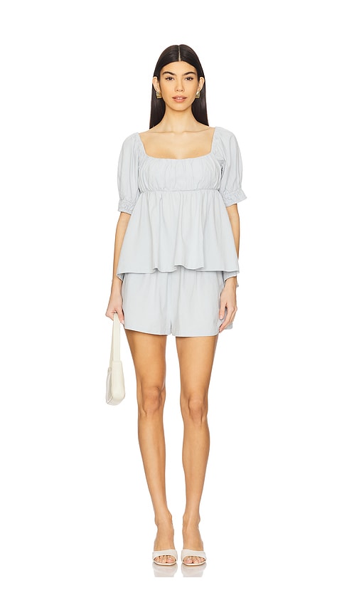 Free People X Free-est Donnie Short Set In Pearl Blue