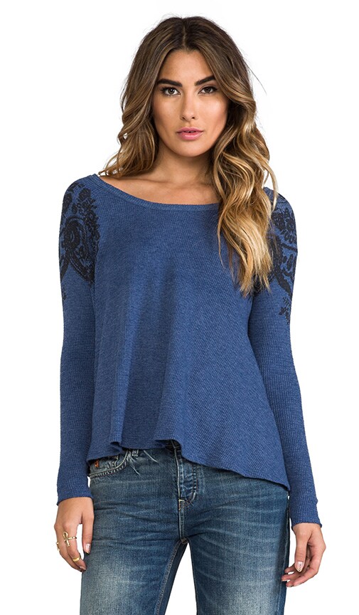 Rockabilly Printed Raglan Top