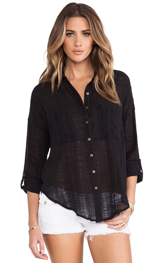 Shibori Siren Buttondown Top