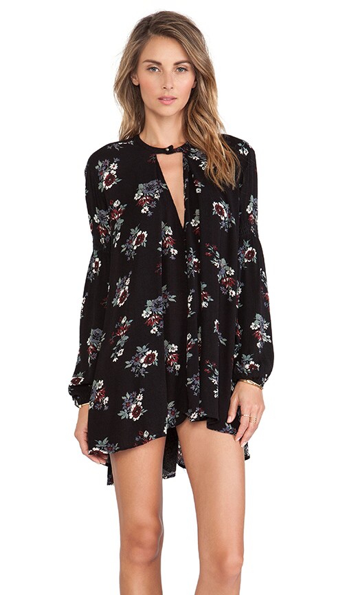 Free People Midnight Pullover At Free People In Raven Combo, Size: Xs in  Black