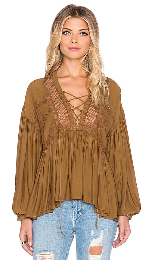Don't Let Go Peasant Top