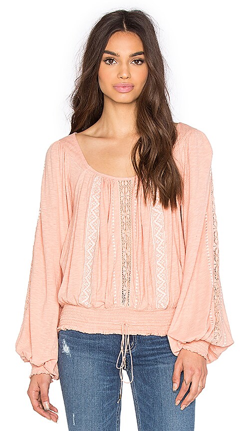 Free People Silverlake Top in Peach | REVOLVE