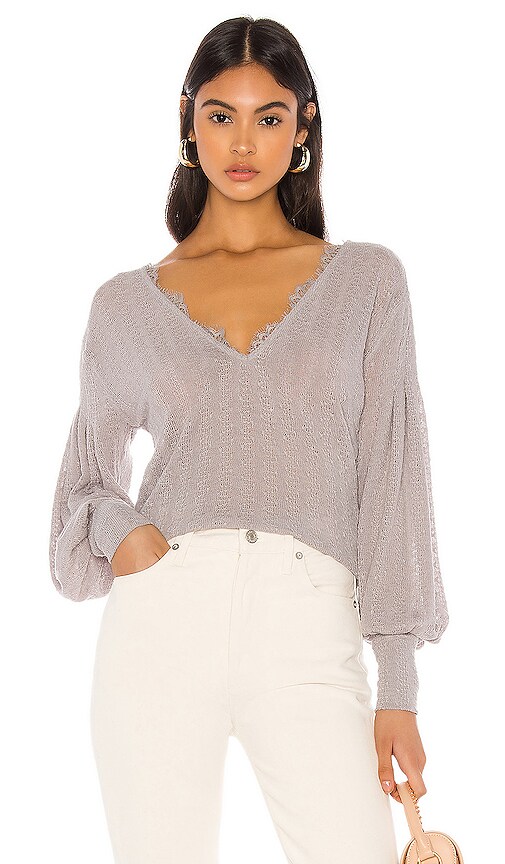 Free People Dreamgirl Top in Grey | REVOLVE