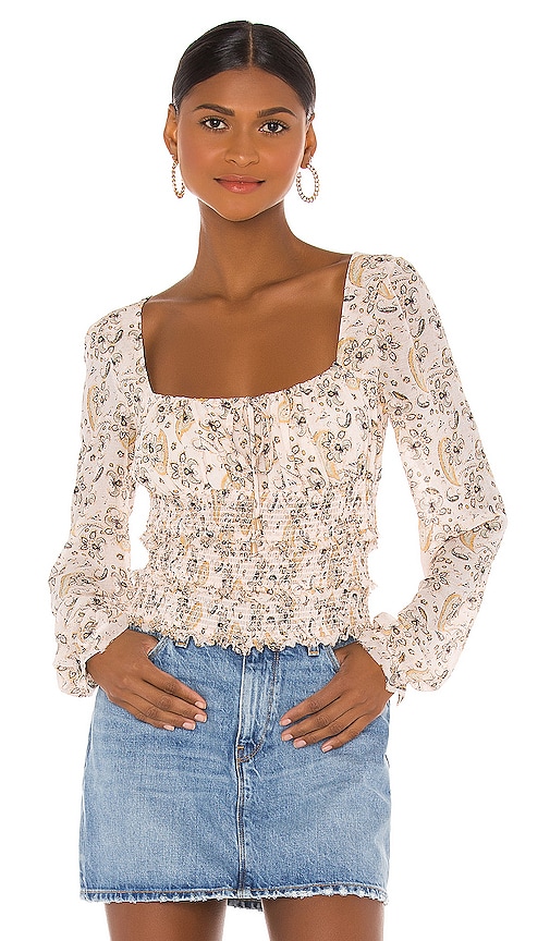 Free People Lolita Top in Light Combo | REVOLVE