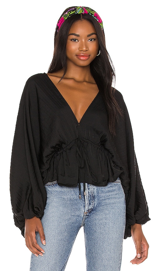 Free People Elouise Blouse in Black | REVOLVE
