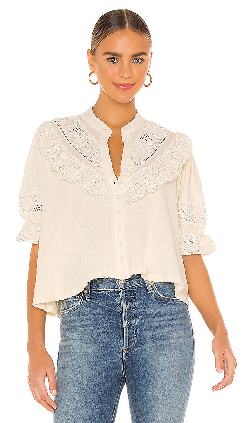 Free People Walk In The Park Top in White | REVOLVE