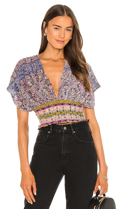 Free People Next Vacation Top in Black Combo | REVOLVE