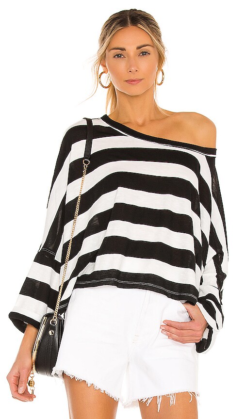 FREE PEOPLE EAST WEST TEE STRIPE FREE-WS3132
