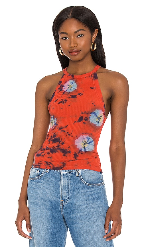 Free People Easy Breezy Tank in Red Sundial Combo | REVOLVE