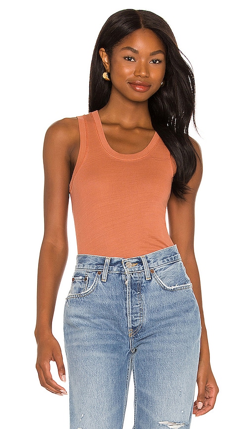 Free People U Neck Tank in Spiced Brandy | REVOLVE