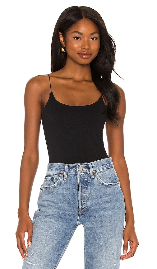 Free People Offline Smls Bodysuit in Black