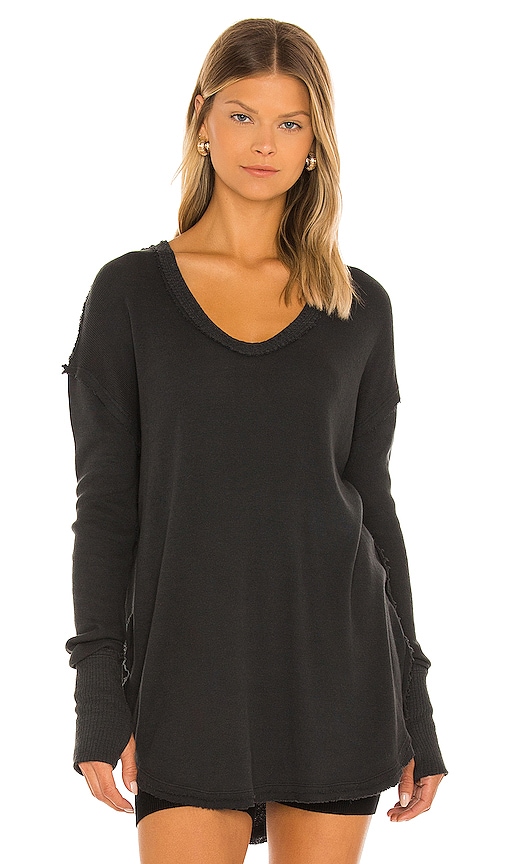 Free People x We The Free Colby Long Sleeve Tee in Black | REVOLVE