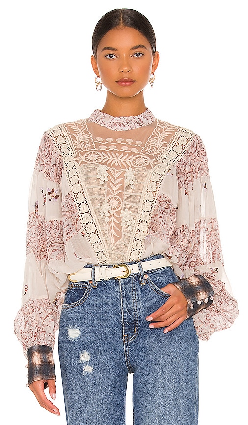Free People Fiona Top in Antique Combo | REVOLVE