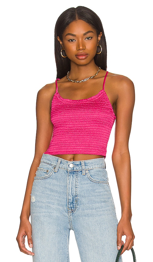 Free People X FP Movement Cropped Run Tank in Soft Pink
