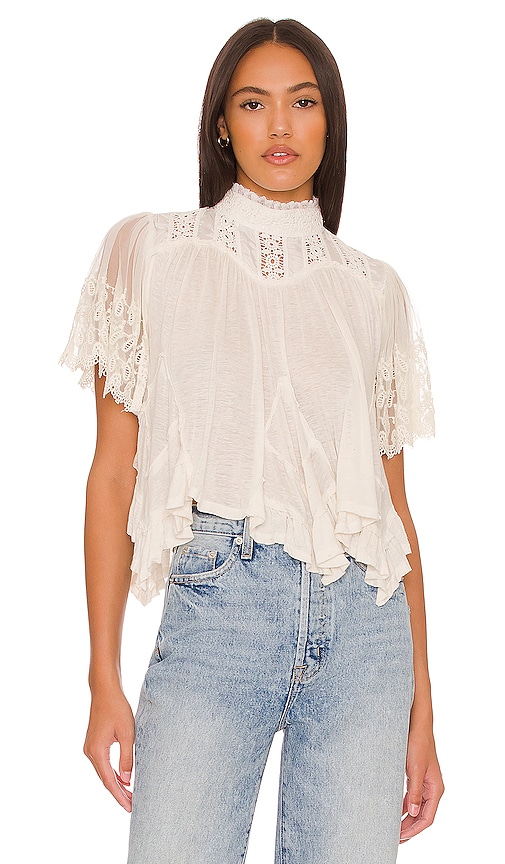 Free People Savannah Top in Ivory | REVOLVE