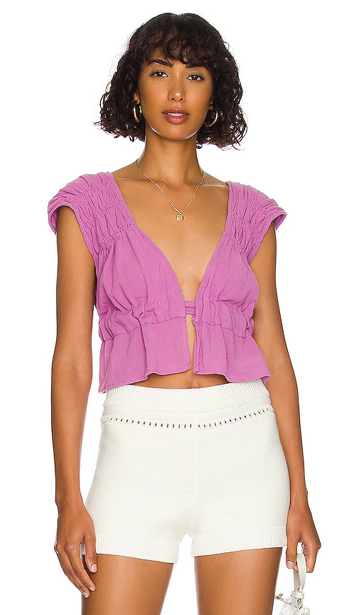 Free People Hot Spell Top in Orchid Rain