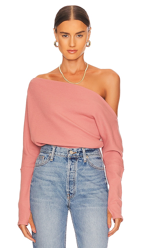 Free People Fuji Thermal Top in Rosie