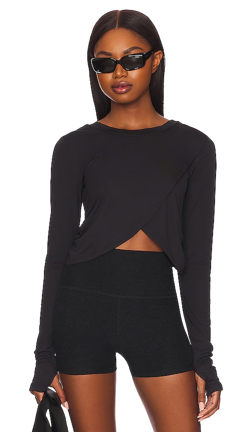Free People X Fp Movement With A Twist Layer Top In Black | ModeSens