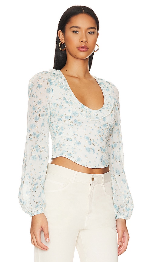 Shop Free People Another Life Top In White Combo