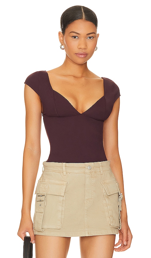 Free People x Intimately FP Duo Corset Cami In Vintage Grape in