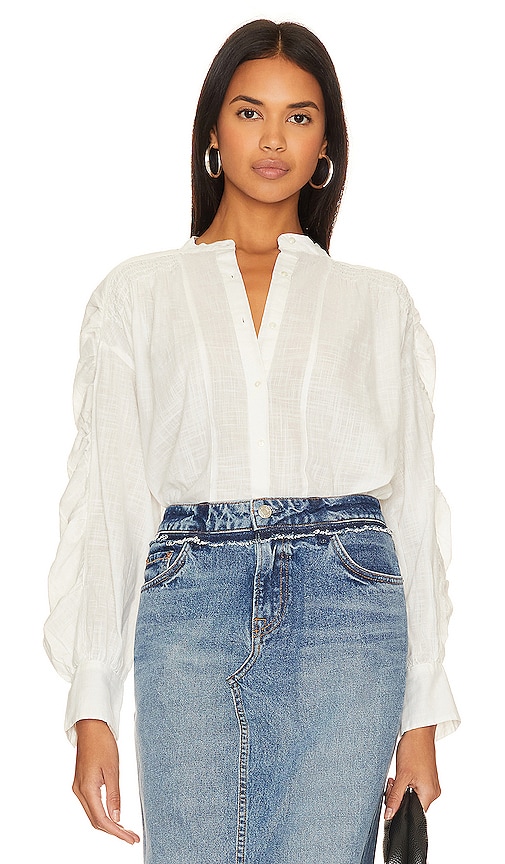 Shop Free People Maraya Button Up Top In White