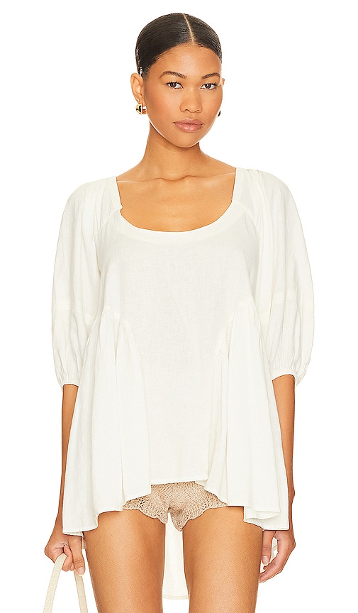 Free People X Revolve Blossom Tunic In Optic White