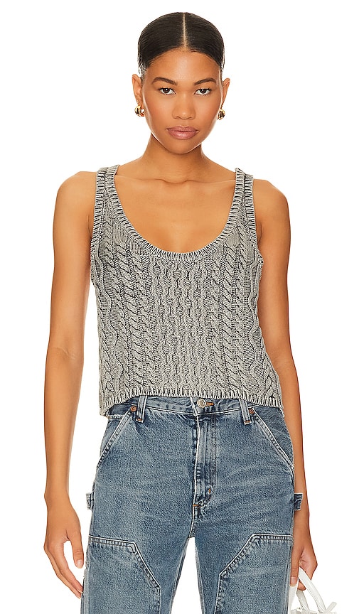 FREE PEOPLE HIGH TIDE CABLE TANK