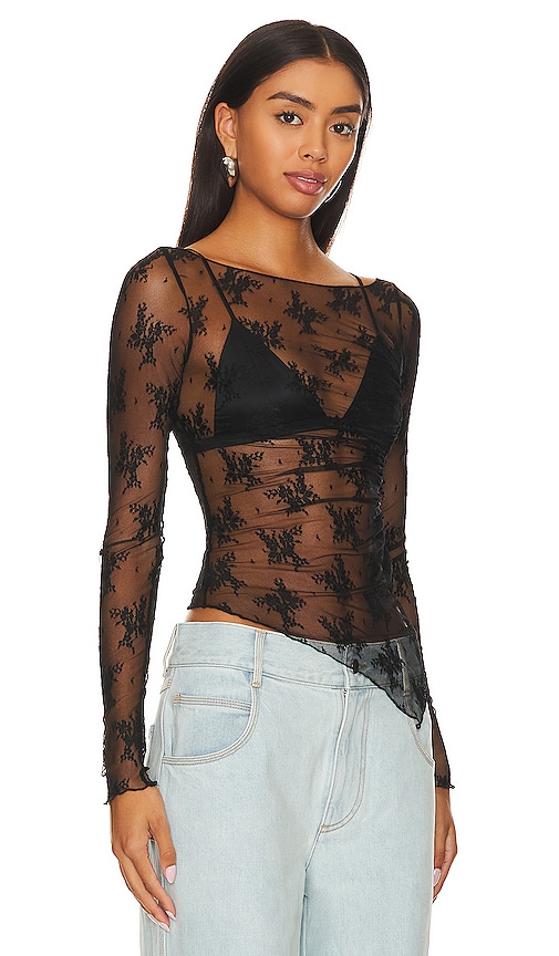 Free People X Intimately Fp Full Bloom Top In Black