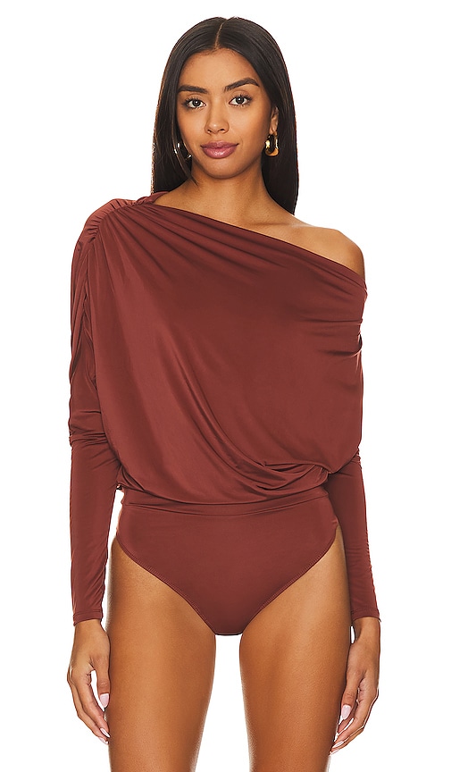 Shop Free People X Revolve On The Town Bodysuit In Brown