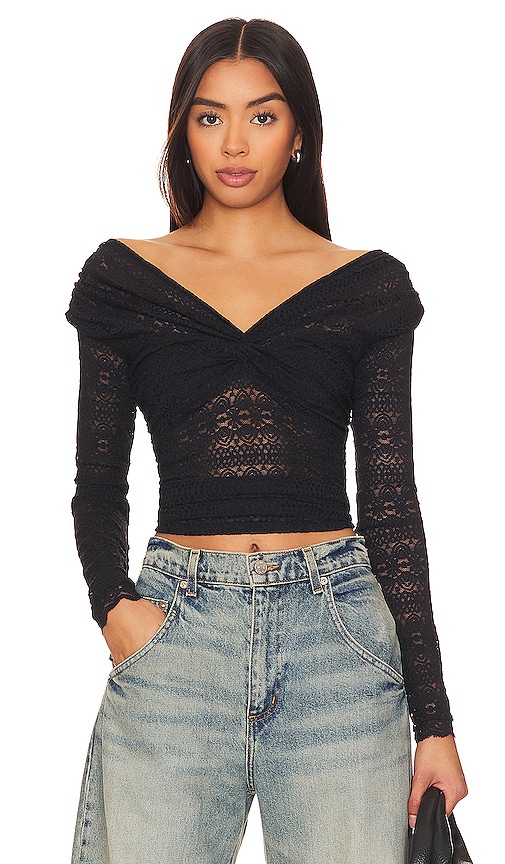 Shop Free People Hold Me Closer Top In Black