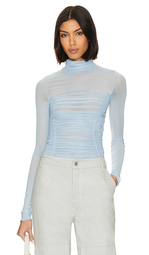 Free People X Intimately Fp Under It All Bodysuit In Baby Blue