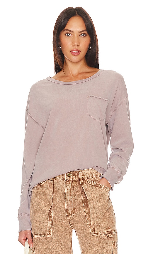 Free People Fade Into You Tee In Taupe