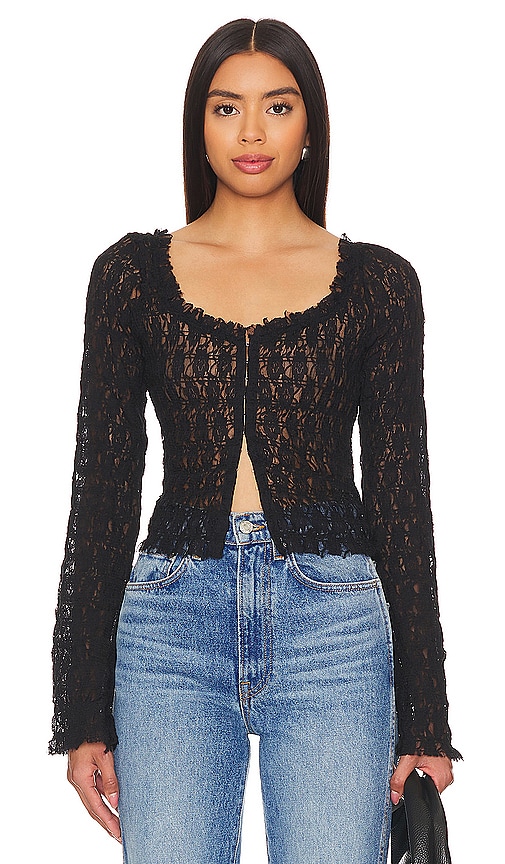 Shop Free People Madison Top In Black