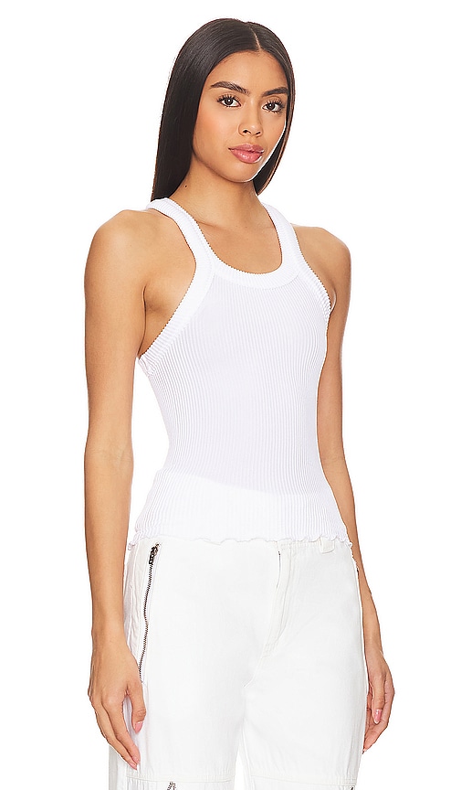 Shop Free People Ribbed Seamless Tank In White