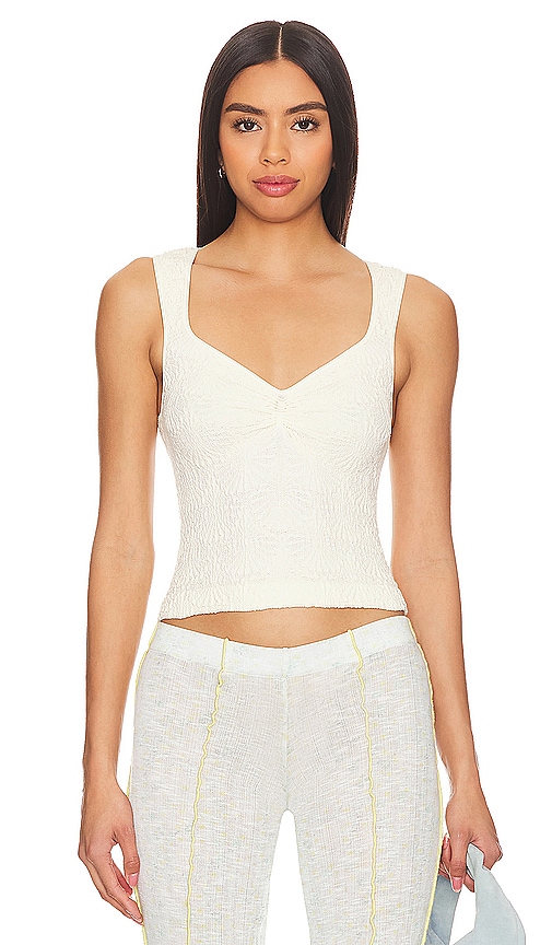 Shop Free People X Intimately Fp Love Letter Sweetheart Cami In Ivory