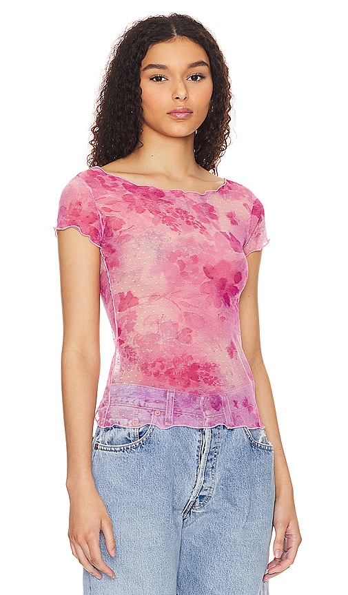 Shop Free People On The Dot Baby T In Rosey Combo