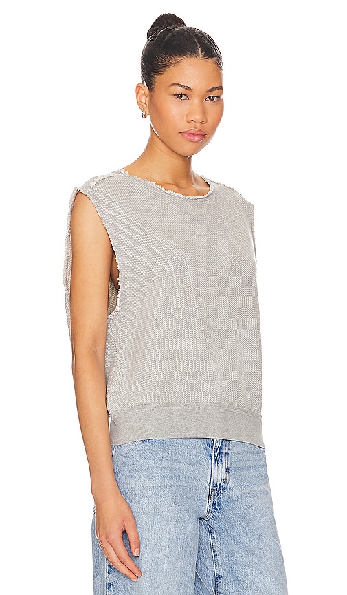 Shop Free People So Easy Muscle Tee In 麻灰色