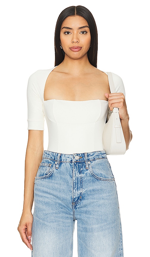Shop Free People X Revolve Everly Bodysuit In Tofu