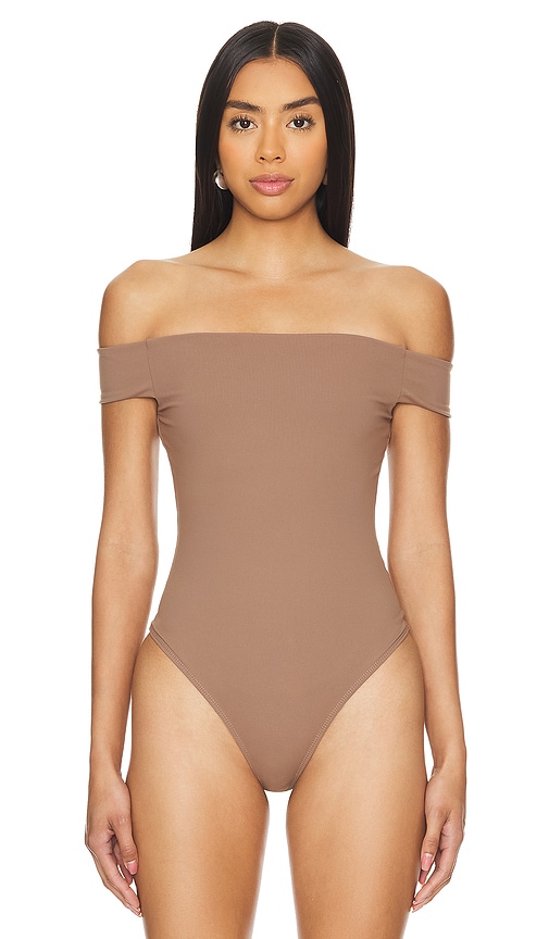 Shop Free People X Intimately Fp Off To The Races Bodysuit In 深褐色