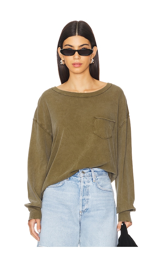 Shop Free People X We The Free Fade Into You Tee In Olive