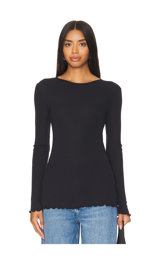 Shop Free People X Intimately Fp Long Nights Layering Top In Black