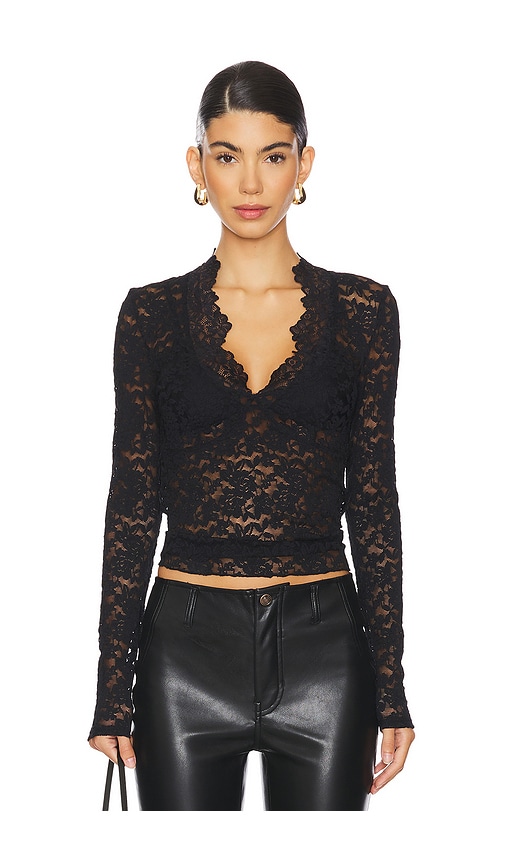 TOP EN DENTELLE MANCHES LONGUES INTIMATELY FP ALL DAY LONG en . Taille L. Also en - Free People - Modalova