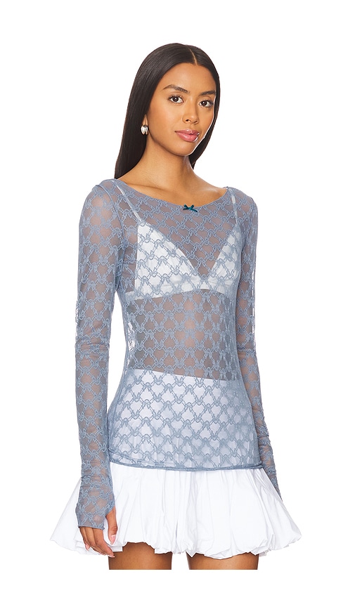 Free People X Intimately Fp From Me To You Long Sleeve In Blue